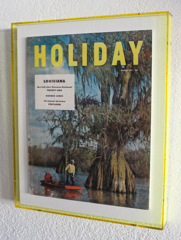 Framed Holiday Magazine Cover - March 1952, "Louisiana"