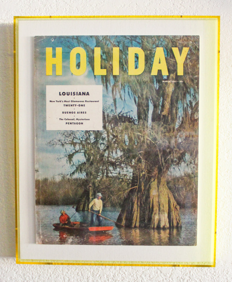 Framed Holiday Magazine Cover - March 1952, "Louisiana"
