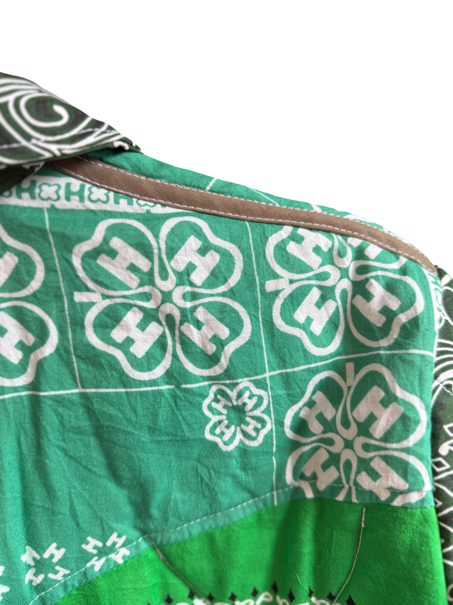 One of a Kind Quilted Bandana Jacket - Green No. 206 (Lucky Clover)