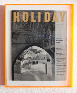 Framed Holiday Magazine Cover - January 1956, "Travel Europe" (Portugal Arch)