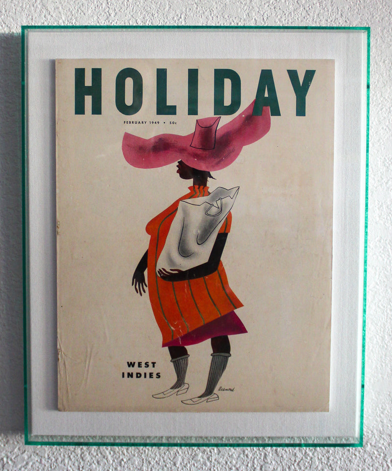 Framed Holiday Magazine Cover - February 1949, "West Indies"