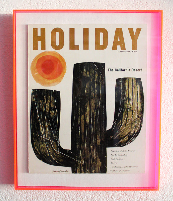 Framed Holiday Magazine Cover - February 1962, "California Desert"