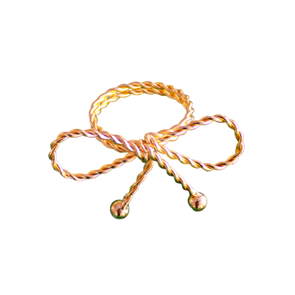 Gold Bow Napkin Rings - Set of 4