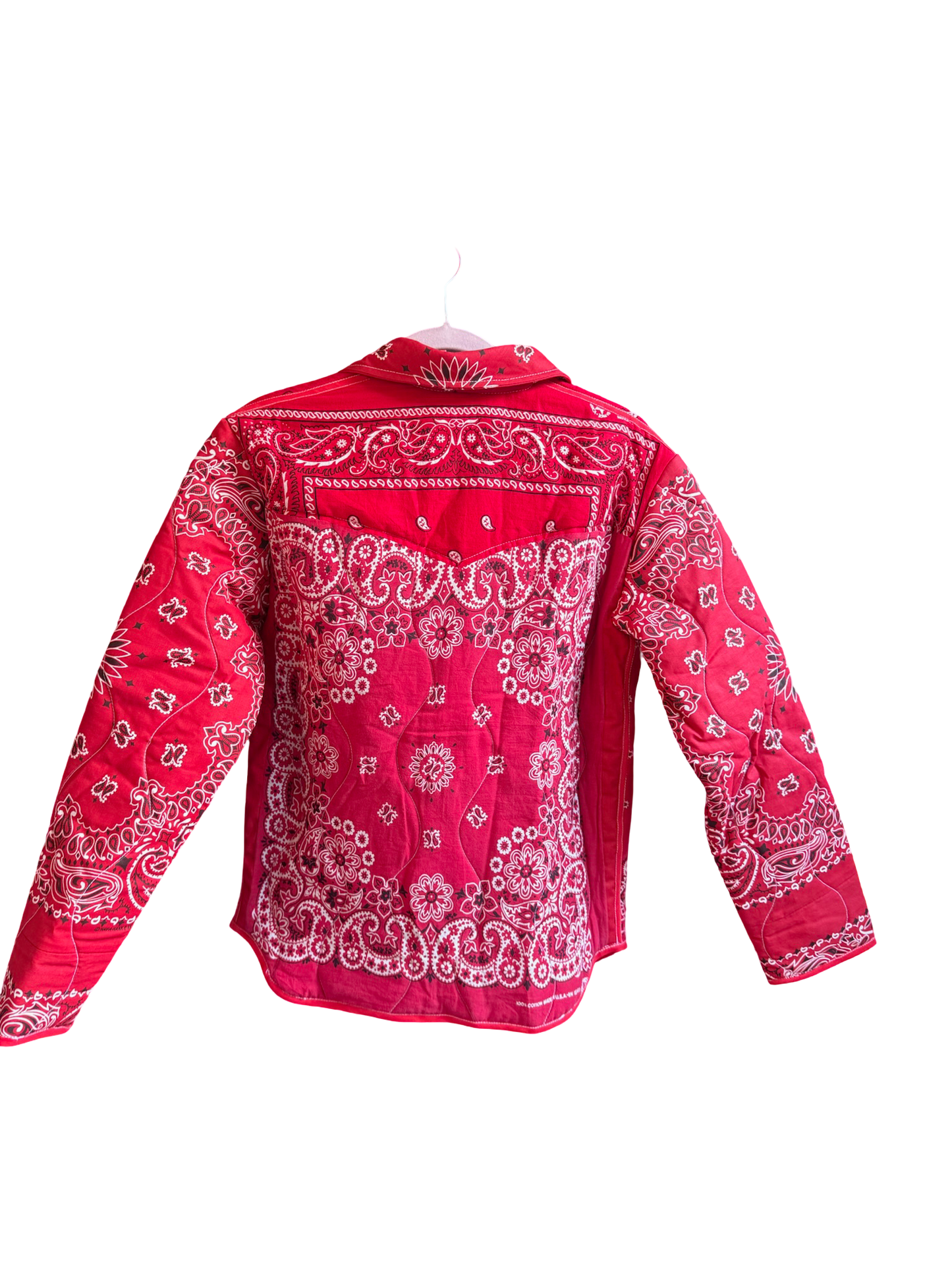 One of a Kind Quilted Bandana Jacket - Red No. 201 (Kiss)