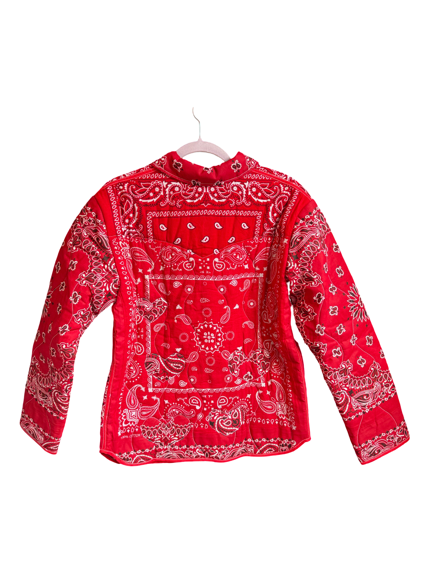 One of a Kind Quilted Bandana Jacket - Red No. 202 (Love)