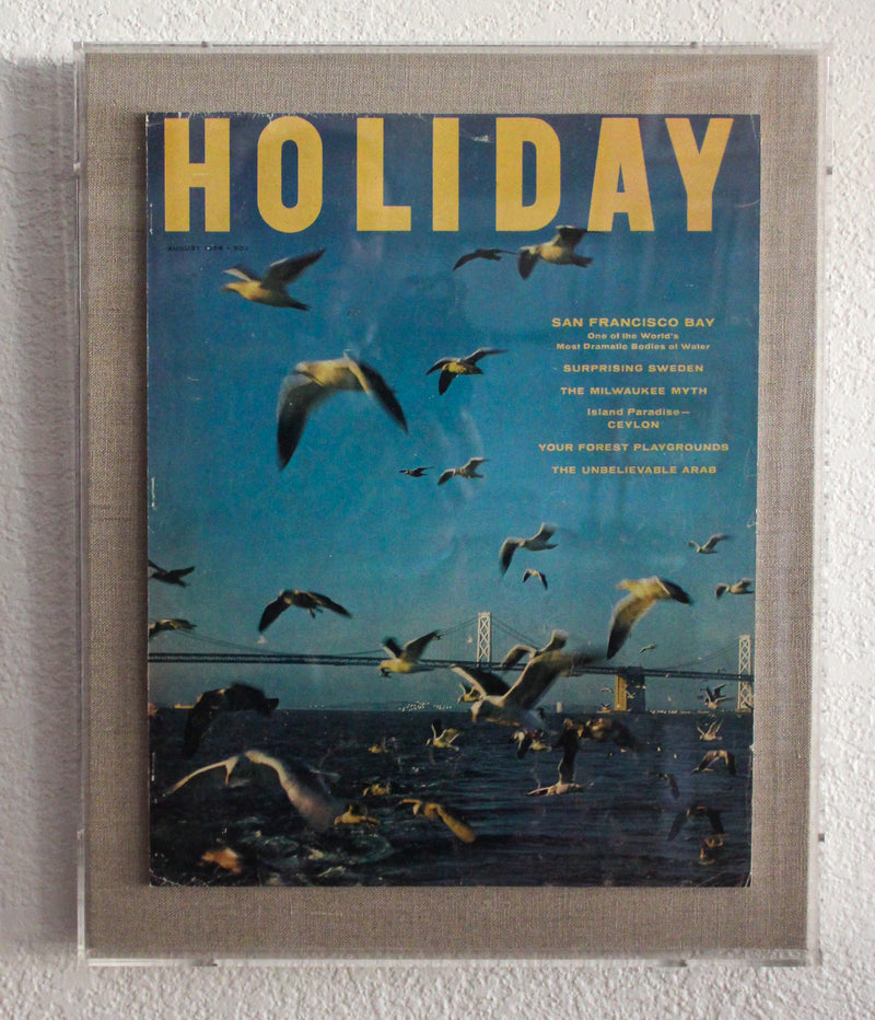 Framed Holiday Magazine Cover - August 1956, "San Francisco Bay"