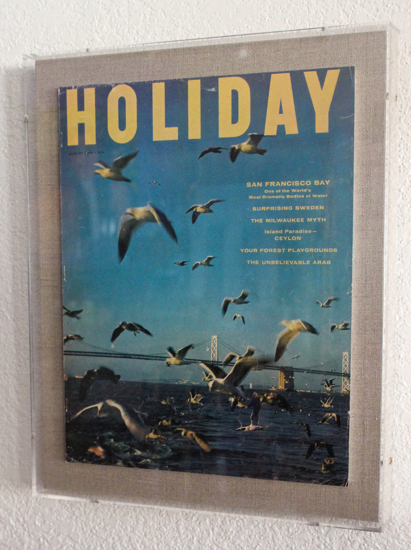 Framed Holiday Magazine Cover - August 1956, "San Francisco Bay"