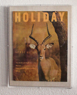 Framed Holiday Magazine Cover - March 1954, "Africa"