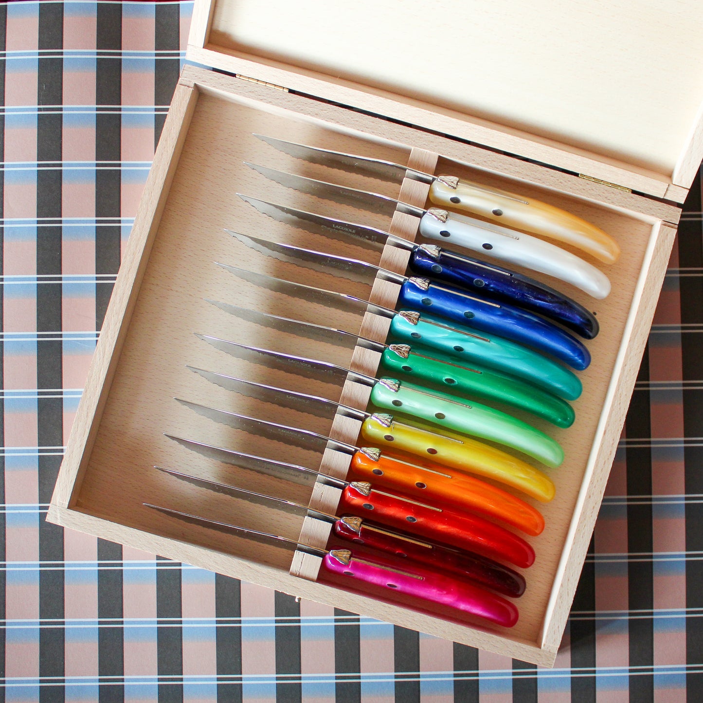 Rainbow Steak Knives