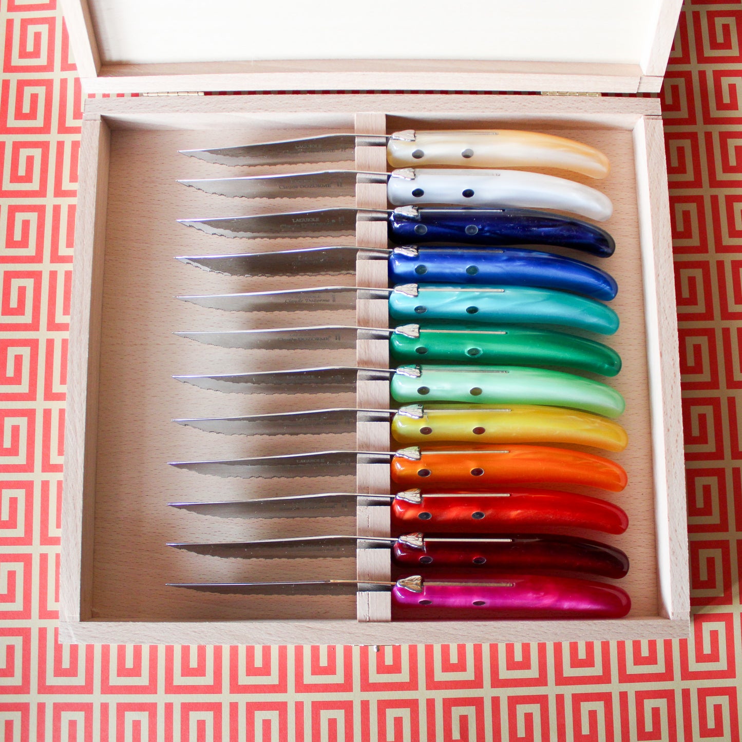 Rainbow Steak Knives