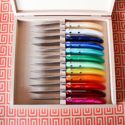 Rainbow Steak Knives