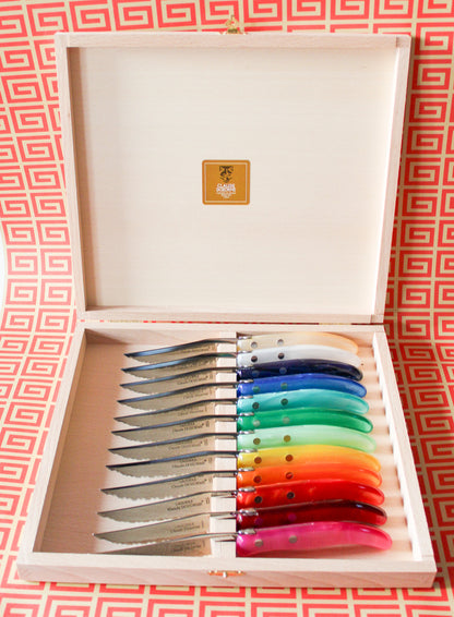 Rainbow Steak Knives