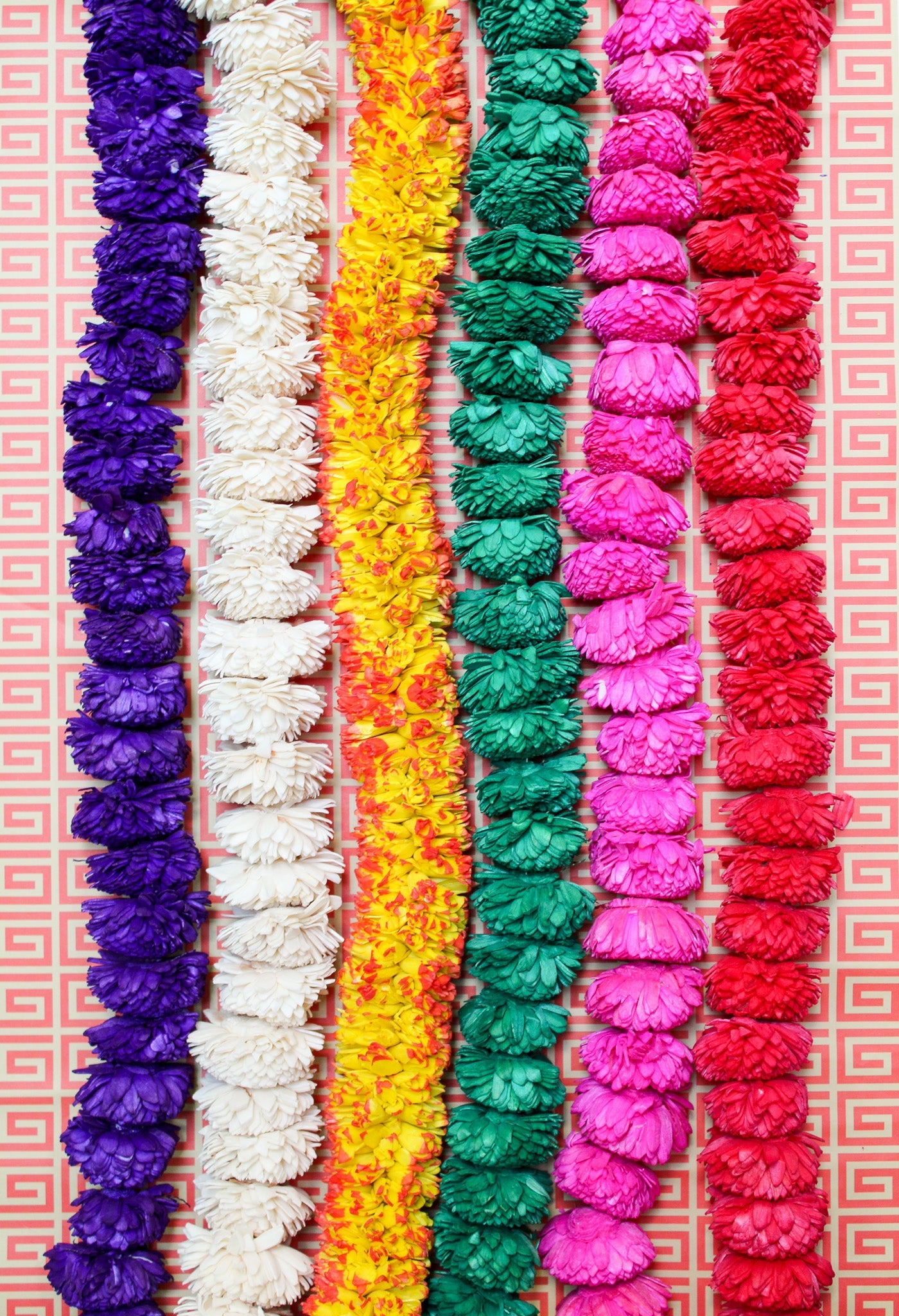 Solawood Flower Garland - Deep Purple