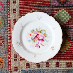 Victorian Floral Dessert Plates Set of 4