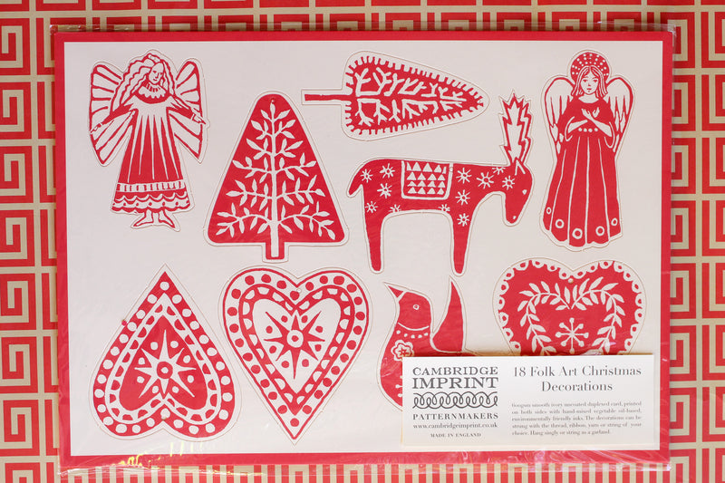 Folk Art Ornament Kit - Set of 18
