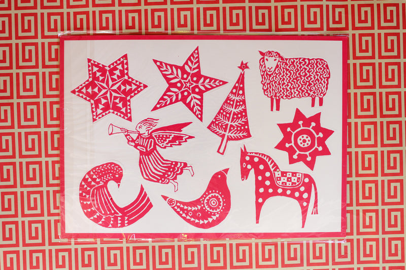 Folk Art Ornament Kit - Set of 18