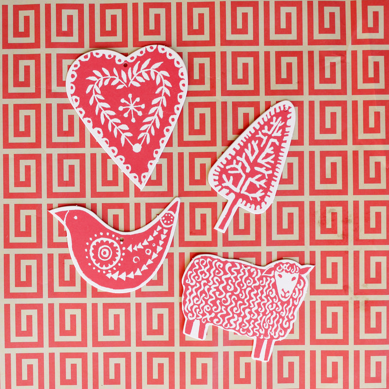 Folk Art Ornament Kit - Set of 18