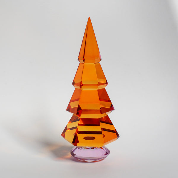 Large Crystal Tree - Orange