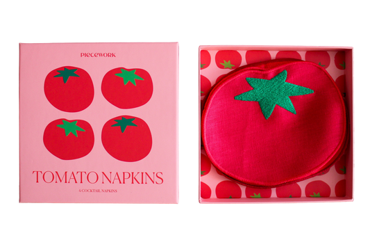 Tomato Cocktail Napkins - Set of 4