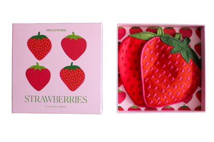 Strawberry Cocktail Napkins - Set Of 4