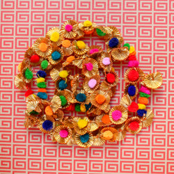 Golden Rainbow Pom Pom Garland