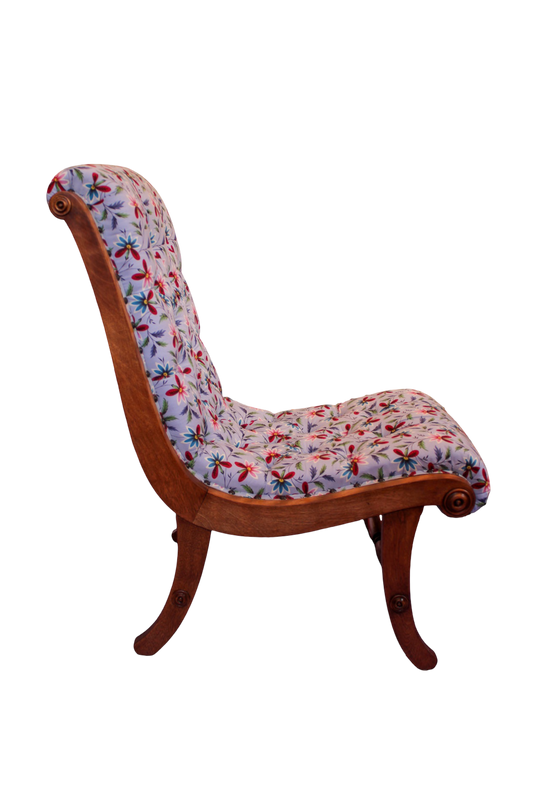 1950s Japanese Obi Lounge Chairs in Natacha Fabric - Set of 2