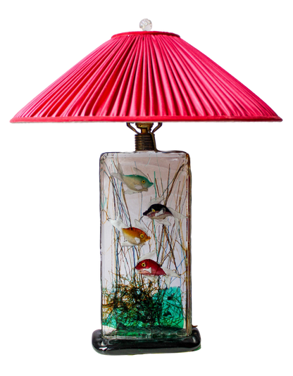 1950s Murano Glass Aquarium Lamp