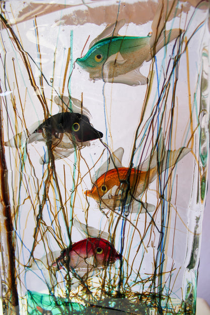 1950s Murano Glass Aquarium Lamp