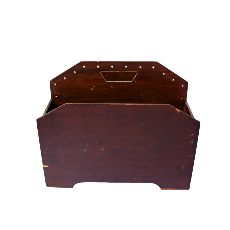 Mid Century Cowboy Covered Wagon Magazine Holder Rack