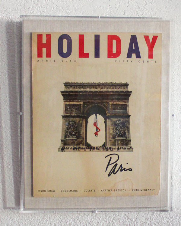 Framed Holiday Magazine Cover - April 1953, "Paris"