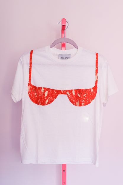 Florida Woman Appliqué Tee - Orange Swirl