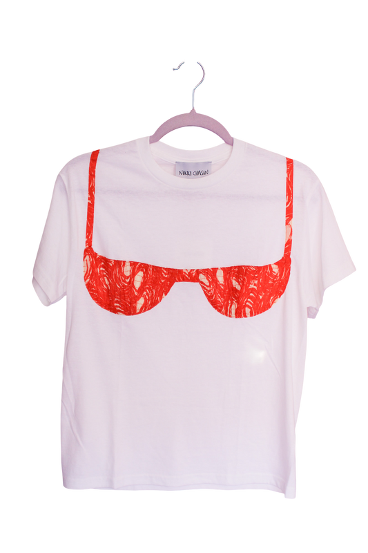Florida Woman Appliqué Tee - Orange Swirl