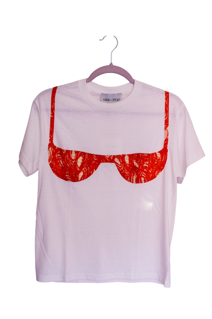 Florida Woman Appliqué Tee - Orange Swirl