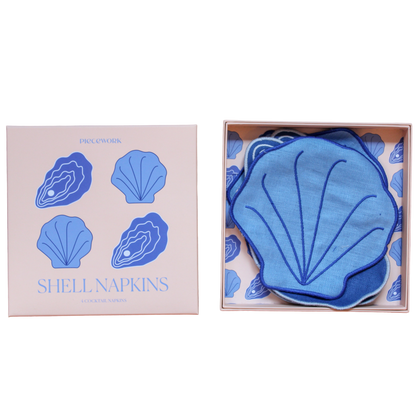 Shell Cocktail Napkins - Set Of 4
