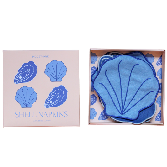 Shell Cocktail Napkins - Set Of 4