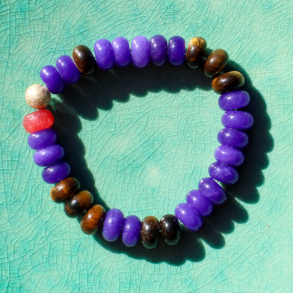 Purple Tiger Bracelet