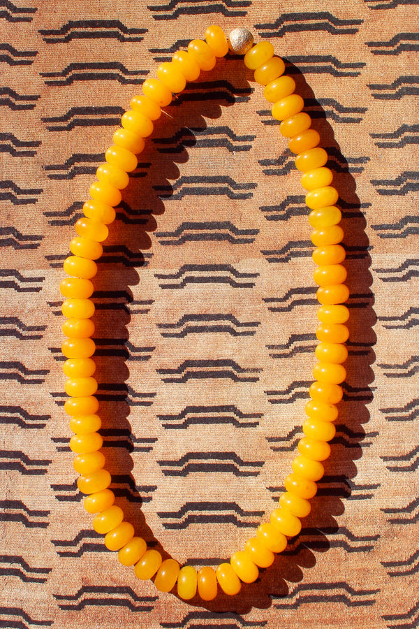 Bright Yellow Monochrome Necklace