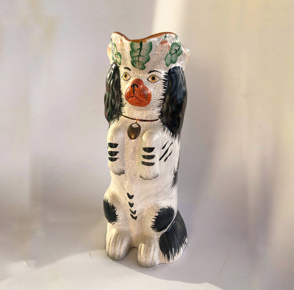Antique Staffordshire Dog Pitcher