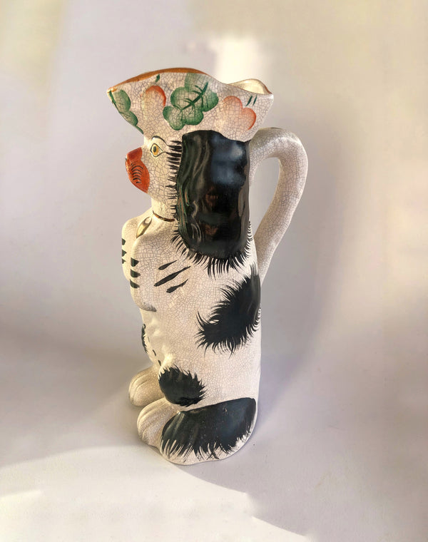 Antique Staffordshire Dog Pitcher
