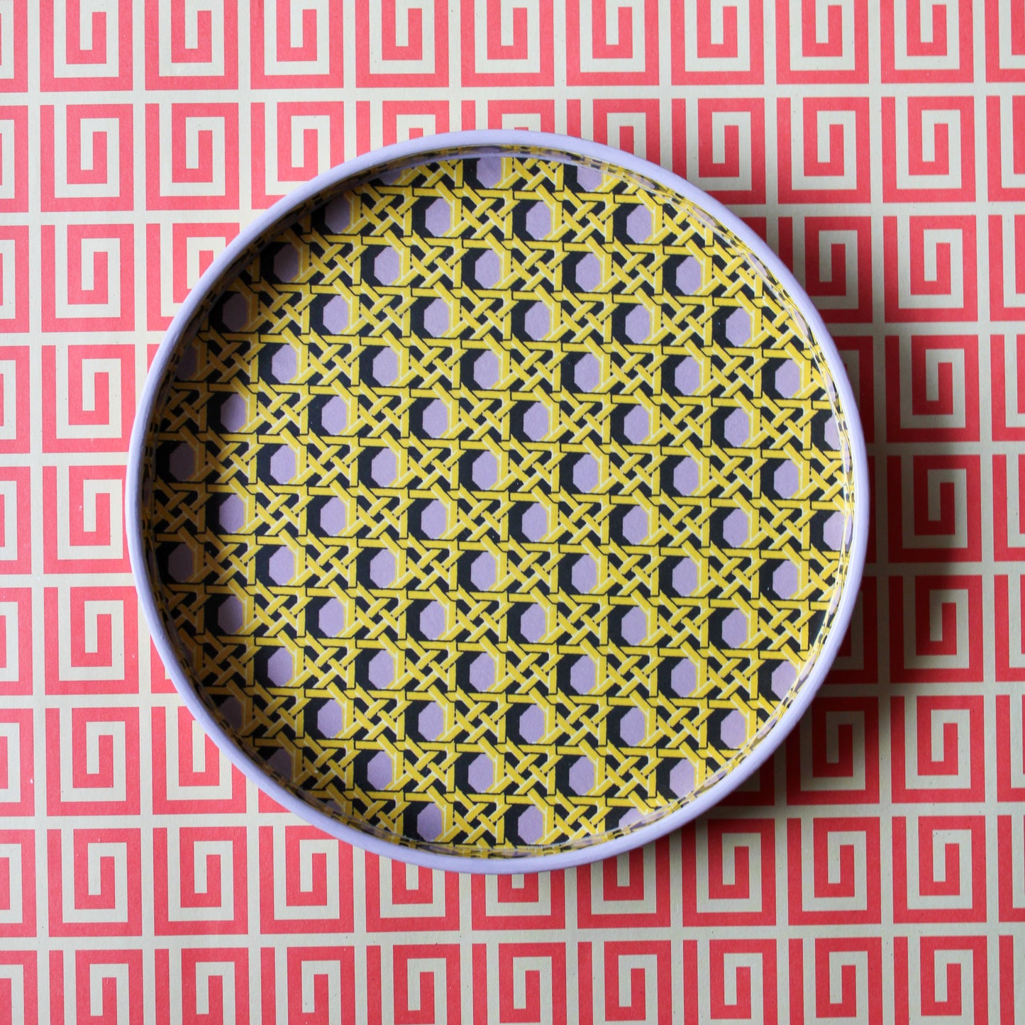Regency Caning Tray - Wedgewood Lilac