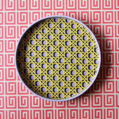 Regency Caning Tray - Wedgewood Lilac