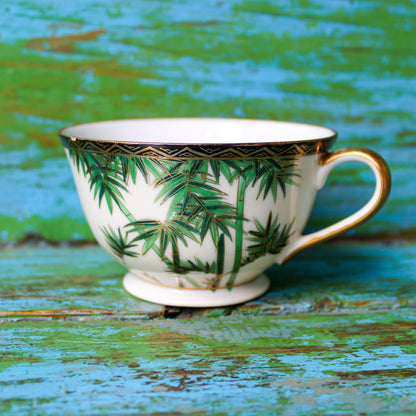 1960's Soko Japan Hand Painted Bone China Bamboo Pattern Dinnerware