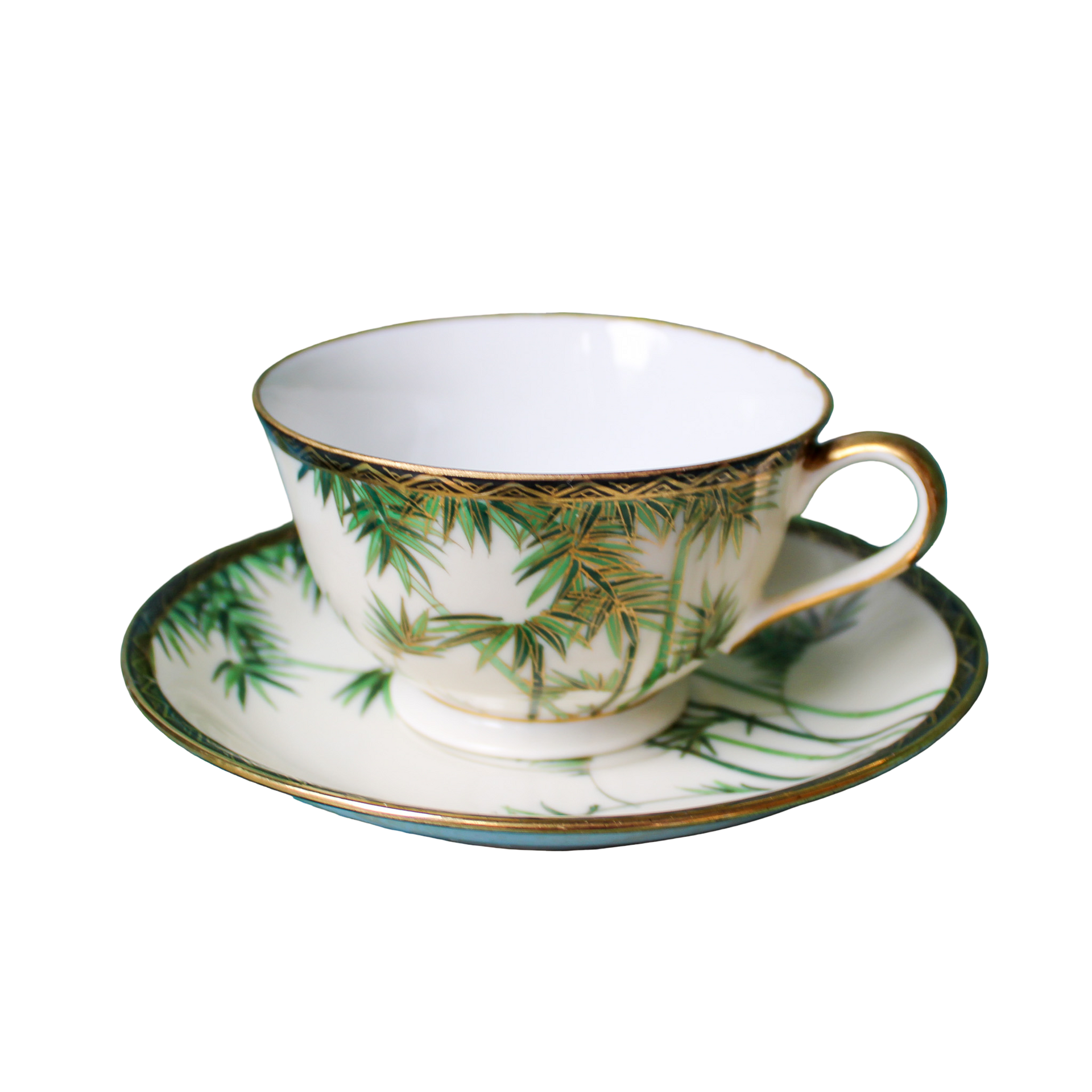薔薇一輪 BONE CHINA 薔薇一輪 BONE CHINA Castle Aristocrat Japan Teacup Saucer Bone