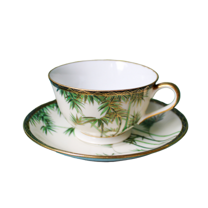 1960's Soko Japan Hand Painted Bone China Bamboo Pattern Dinnerware