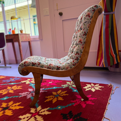 1950s Japanese Obi Lounge Chairs in Natacha Fabric - Set of 2