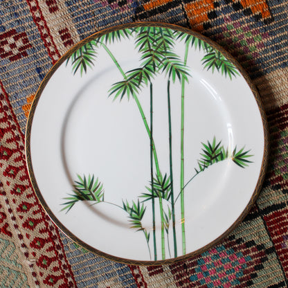 1960's Soko Japan Hand Painted Bone China Bamboo Pattern Dinnerware