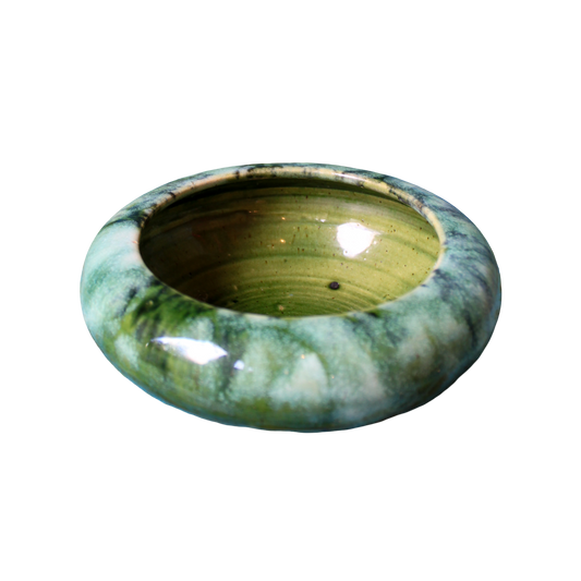 McCoy Drip Glaze Green Bowl