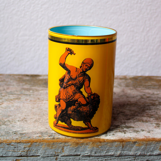 Bridie Hall Brush Pot - Roman Soldier & Lion