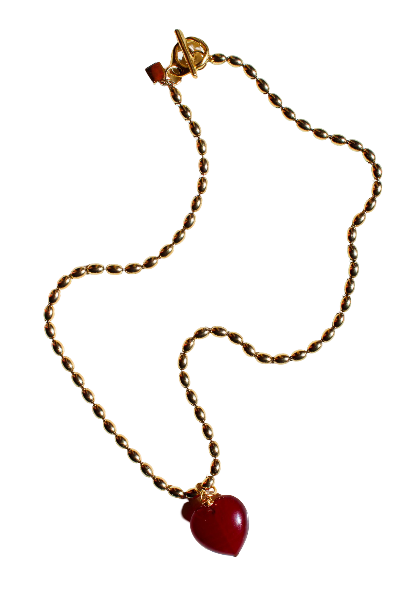 Bacio Murano Glass Heart Necklace