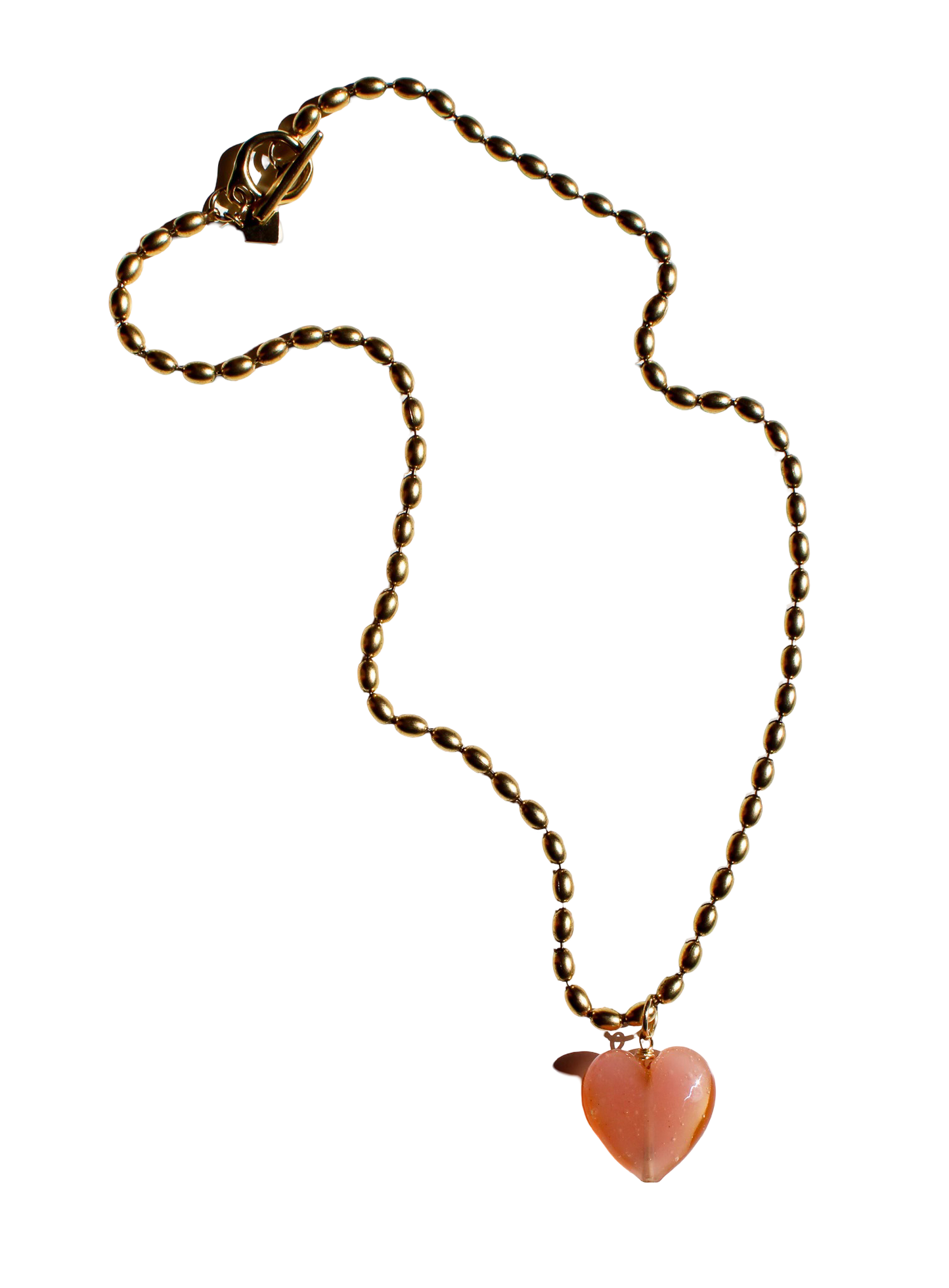 Bacio Murano Glass Heart Necklace